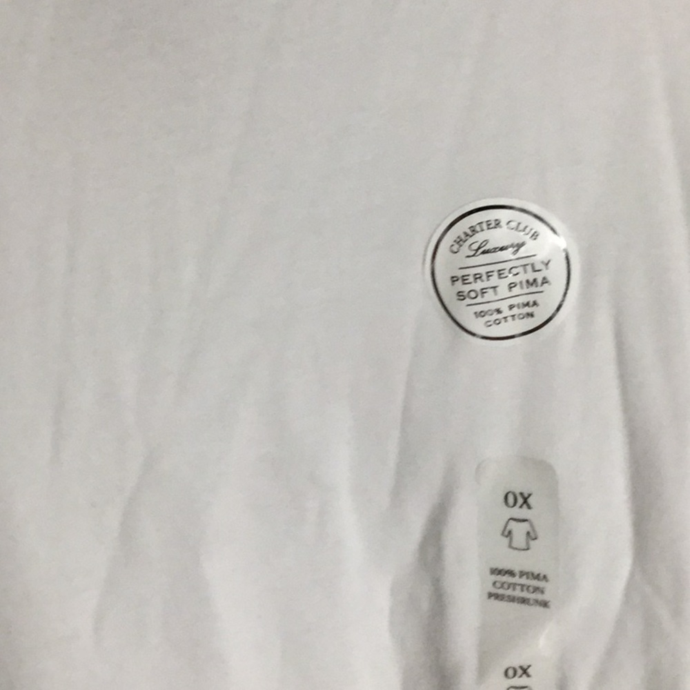 Plus Sz 0X (16/18) Charter Club Pima Cotton Top - Picture 2 of 2